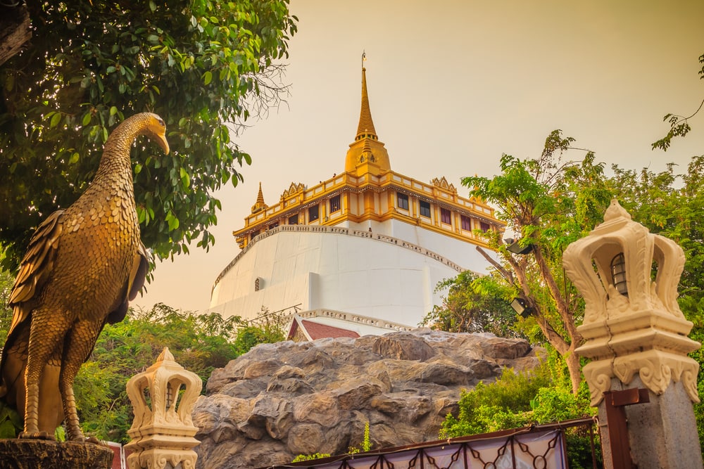 Bangkok Tayland Wat Saket Tapınağı