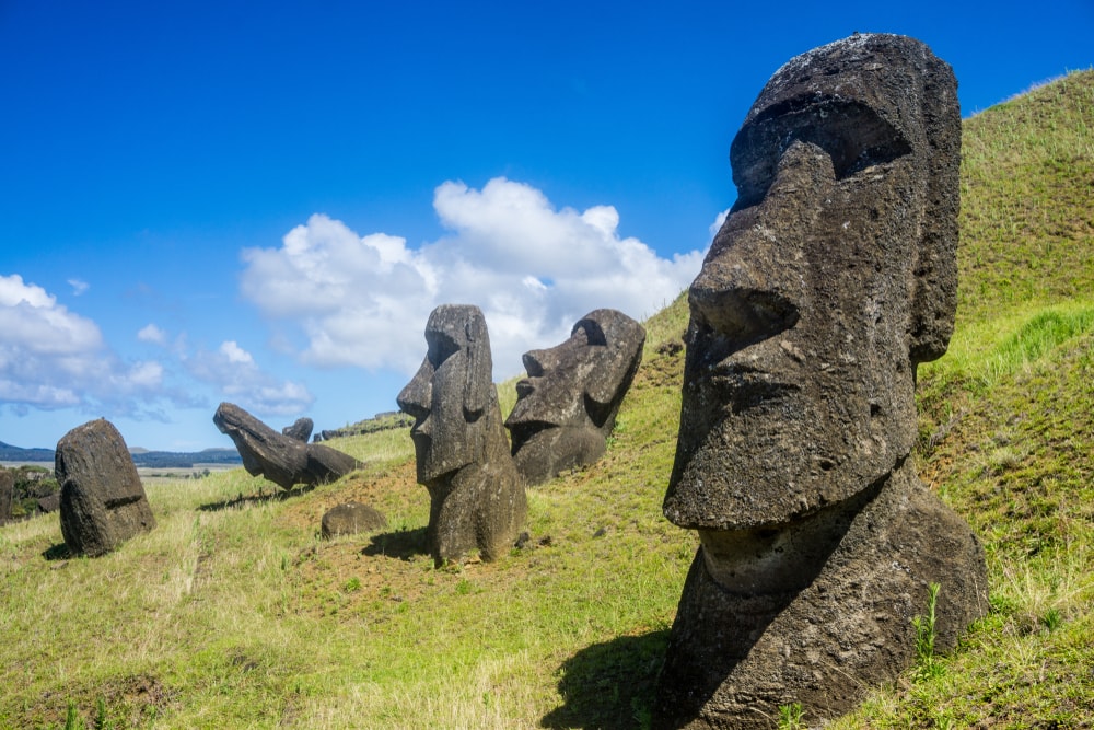 Moai Heykelleri, Şili