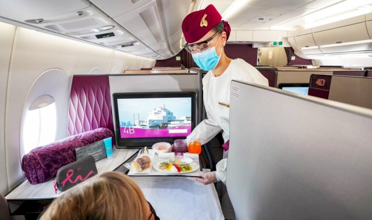 Qatar Airways tam aşılı ilk uçuşunu gerçekleştirdi