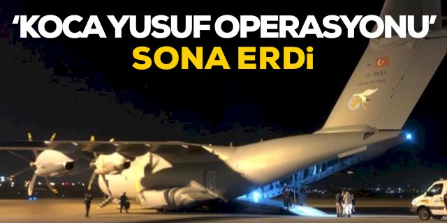 Türk vatandaşlarını tahliye Operasyonu sona erdi
