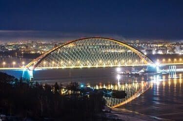 Novosibirsk Şehri köprüsü